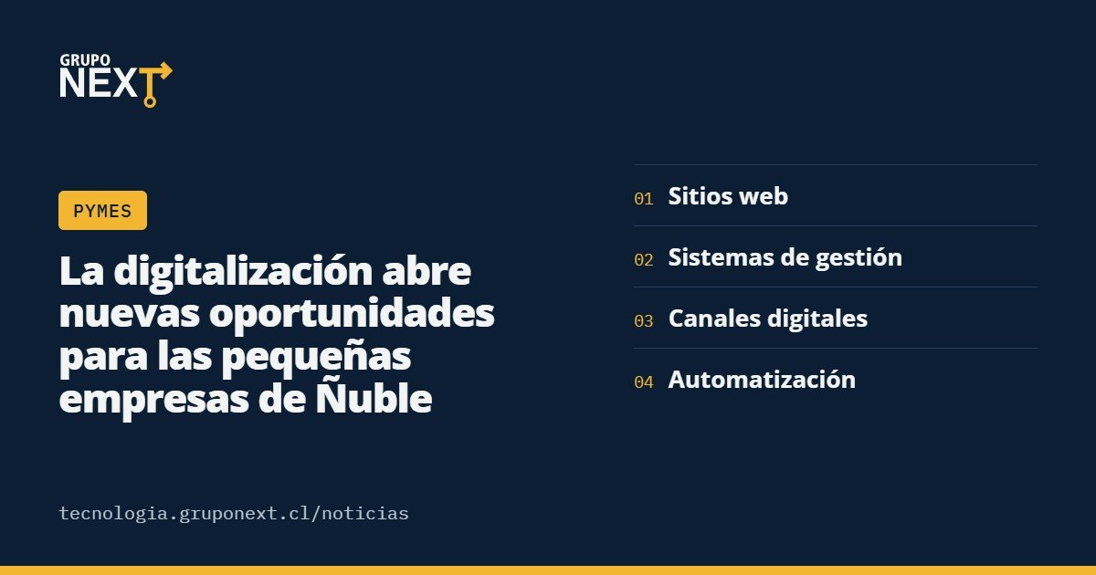 La digitalización abre nuevas oportunidades para las pequeñas empresas de Ñuble
